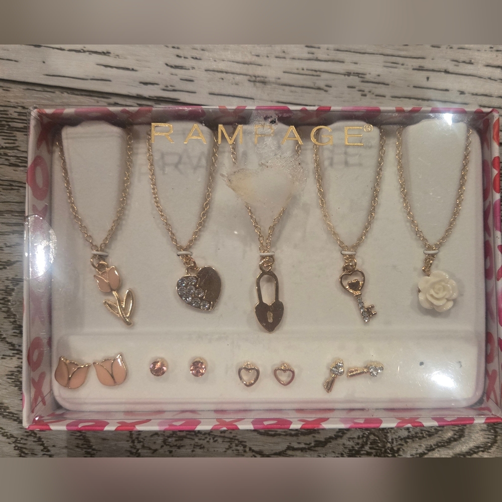 Rampage Gold  Fantasy and Pink Earring Collection